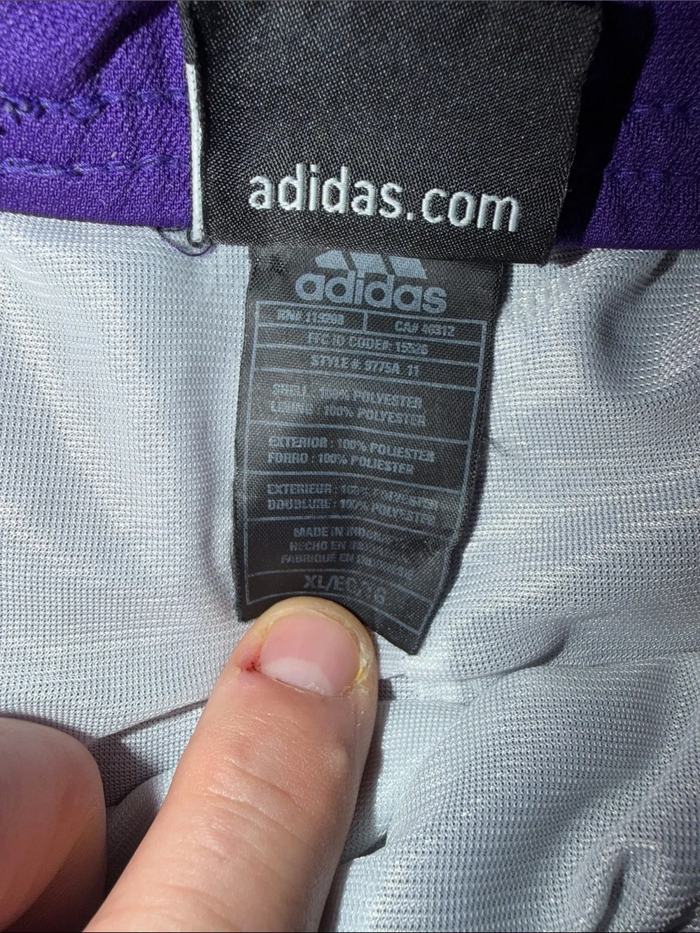 adidas shorts purple